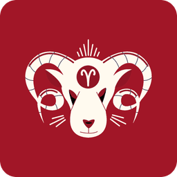 Aries zodiac sign symbol
