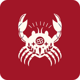 Cancer zodiac sign symbol