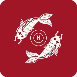 Pisces zodiac sign symbol